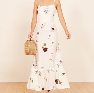 Reformation Prairie Dress in Gardenia Print